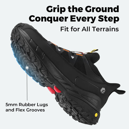 Fittington Wide Sneakers for Men Slip-on Hiking Shoes Soft Comfortable Men Running Shoe Slip Resistant Walking Shoes with Arch