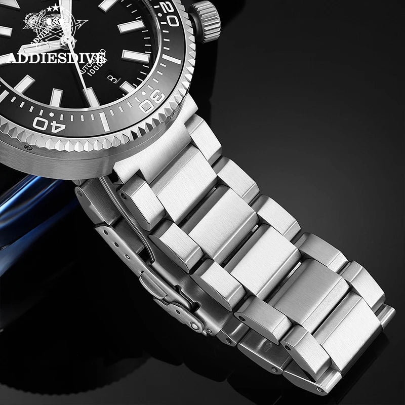 ADDIESDIVE Men's Luxury Watch 1000m diver's watch Waterproof luminous Sapphire Glass reloj hombre Automatic Mechanical Watches