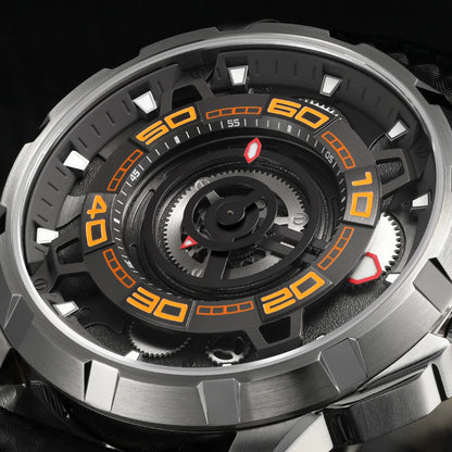 BERNY Automatic Skeleton Watch For Men 3D Dial 5ATM Luminous Sapphire 316L Steel MIYOTA 82S0 Mechanical Top Luxury Men's Watches
