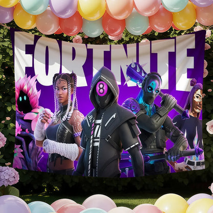 Adventure-Game F-FORTNITE-Flagge, geeignet für Party, Club, Outdoor, Innenbereich, Wandkunst-Dekoration, Banner, Geschenk