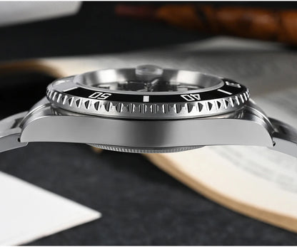 San Martin Watch New Upgraded Sub Men PT5000 ST2130 Automatic Diving Watches with Ceramic Bezel 200m Waterproof Sapphire SN0017G