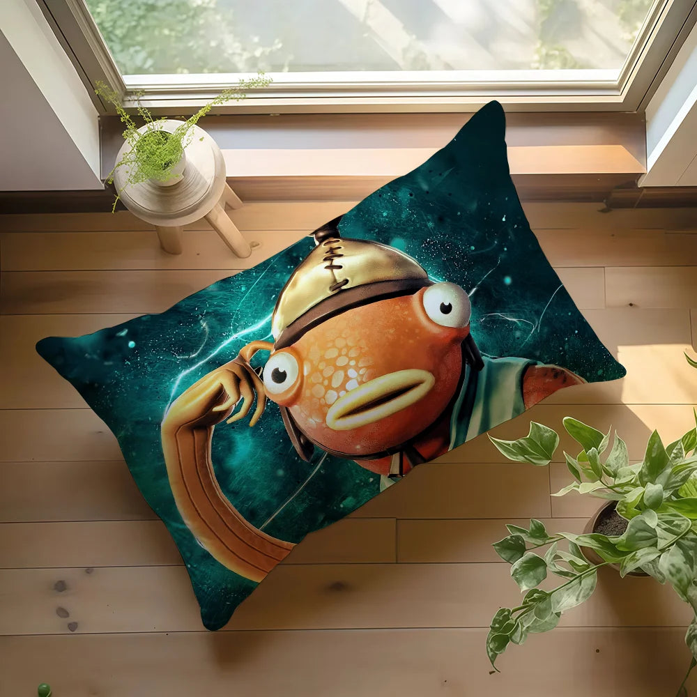 Battle royale game F-Fortnite c cushion cover Hit product Sofa living Room Office Rectangle Pillow Home Coffee Shop Bedding