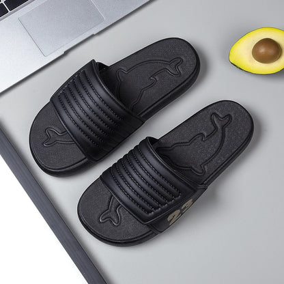 Åndbare sommer-flip-flops til mænd – lette, hurtigtørrende hjemmesko – komfortable indendørs- og udendørs-sandaler – vandtætte strandsko