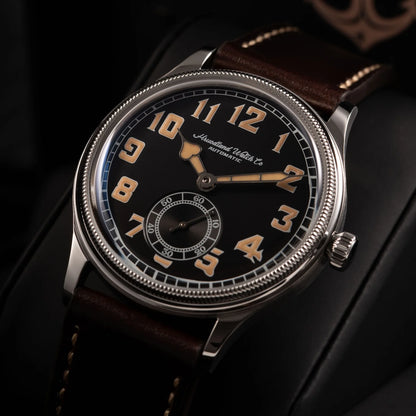 Hruodland 2024 New Retro Classic Men Watches Automatic Mechanical Stainless Steel Brown Leather Diving Wristwatch for Male