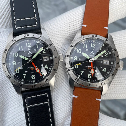STEELFLIER Ufficiale SF792 GMT Orologio da polso meccanico Movimento NH34 Super BGW9 C3 Luminoso Impermeabile fino a 200 m Orologio da immersione di lusso da uomo