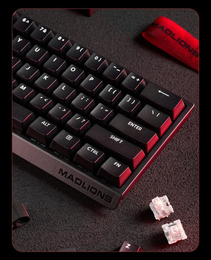 Madlions mad60he Mad60 Mad68 HE Mechanical Keyboard Magnetic Switch Mad60he Wired Game Keyboard Rapid Trigger Rgb Keyboard