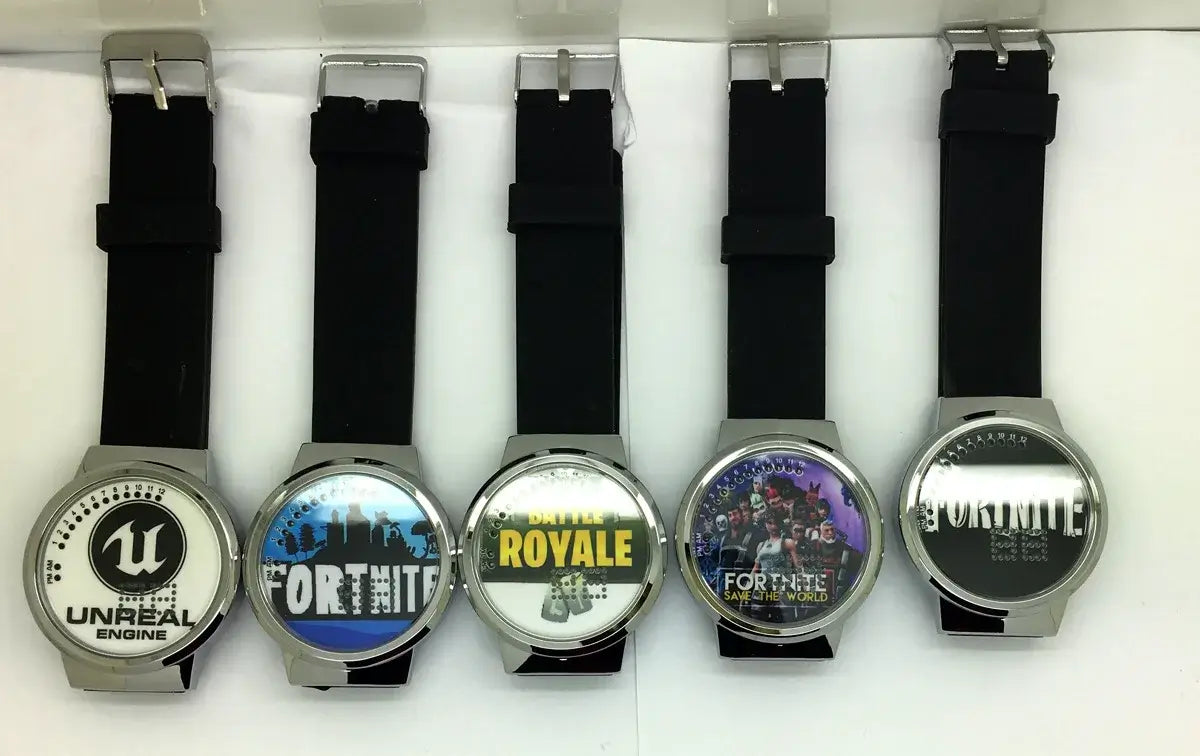 Ρολόι Fortnite Cute Fashion Cartoon Personalized Kawaii με φως νυκτός LED αφής, ηλεκτρονικό μαθητικό ρολόι, δώρο για φίλους