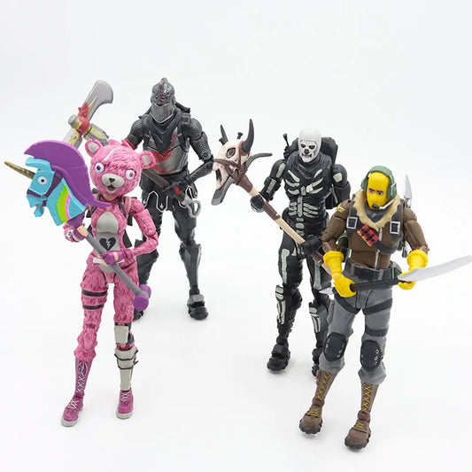 Game Fortnite Raptor Black Knight Skull Trooper Premium Cuddle Team Leader MogulMaster Action Figure Room Decoration Toys Gift