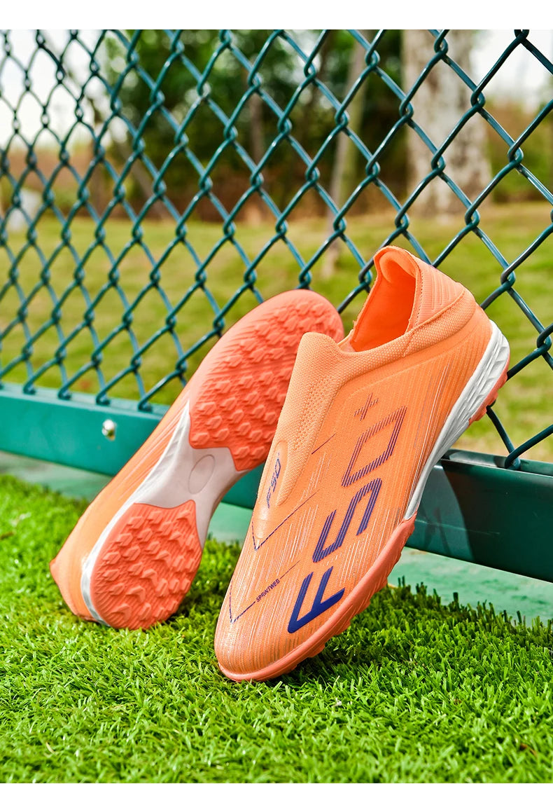 Nauji vyriški futbolo bateliai dirbtinei vejai, patogūs, itin lengvi futbolo batai, neslystantys sportiniai FG bateliai žolei, salės futbolui, suaugusiesiems, neslystantys