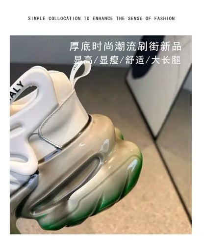 2026 Original Brand Couples Fashion Thick Bottom Sport And Leisure Shoe Designer Height Increase Anti Slip Outdoor Walking Shoe