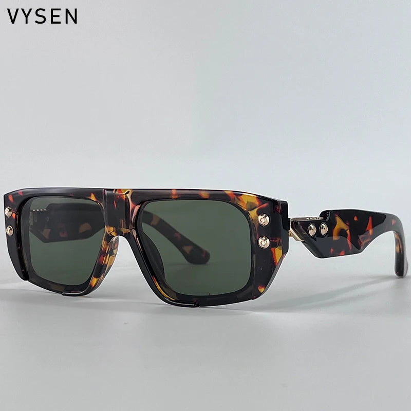 Polarized Steampunk Square Sunglasses Men 2026 Luxury Brand Punk Big Frame Driving Sun Glasses Fashion Eyewear For Male Shades