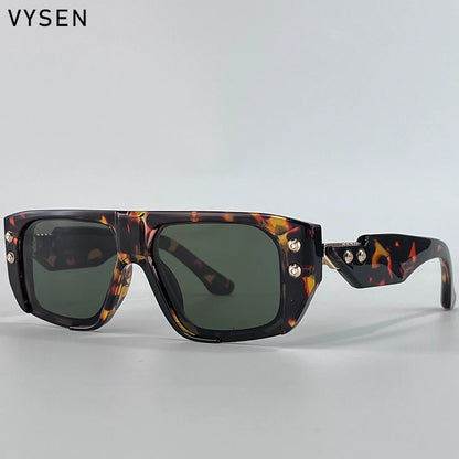 Polarized Steampunk Square Sunglasses Men 2026 Luxury Brand Punk Big Frame Driving Sun Glasses Fashion Eyewear For Male Shades