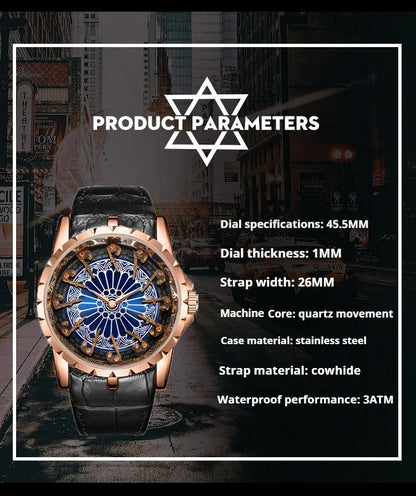 Quartz Watches for men Twelve Knights of the Round Table high quality Men's Watch man sports luxury brands waterproof men's