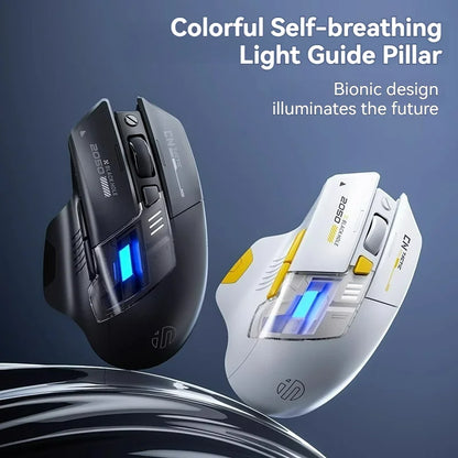 Inphic A9 Explorer V2 Three-mode Gaming Mouse Indicator DPI Adjustable Macro-driver Ergonomics 12000DPI 1000Hz rate of return