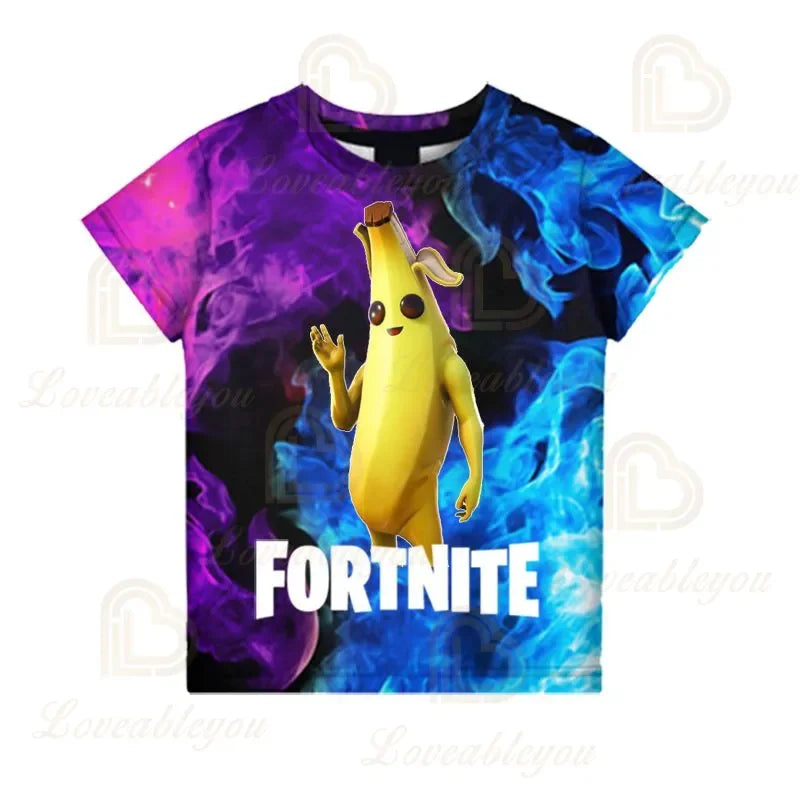 Παιδικό T-shirt Fortnite Victory Game 3D, ρούχο για μωρά, στυλ Harajuku, χαριτωμένο μπλουζάκι Battle Royale Hero για αγόρια και κορίτσια