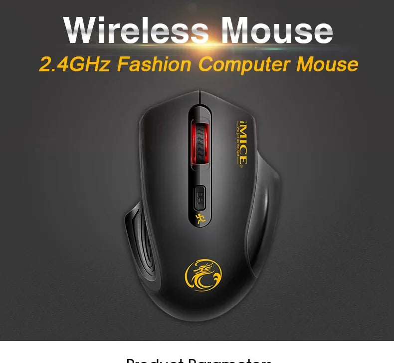 Nova brezžična miška 2000DPI z nastavljivim sprejemnikom USB 3.0, optična računalniška miška 2.4GHz za gaming, ergonomska zasnova za prenosnik