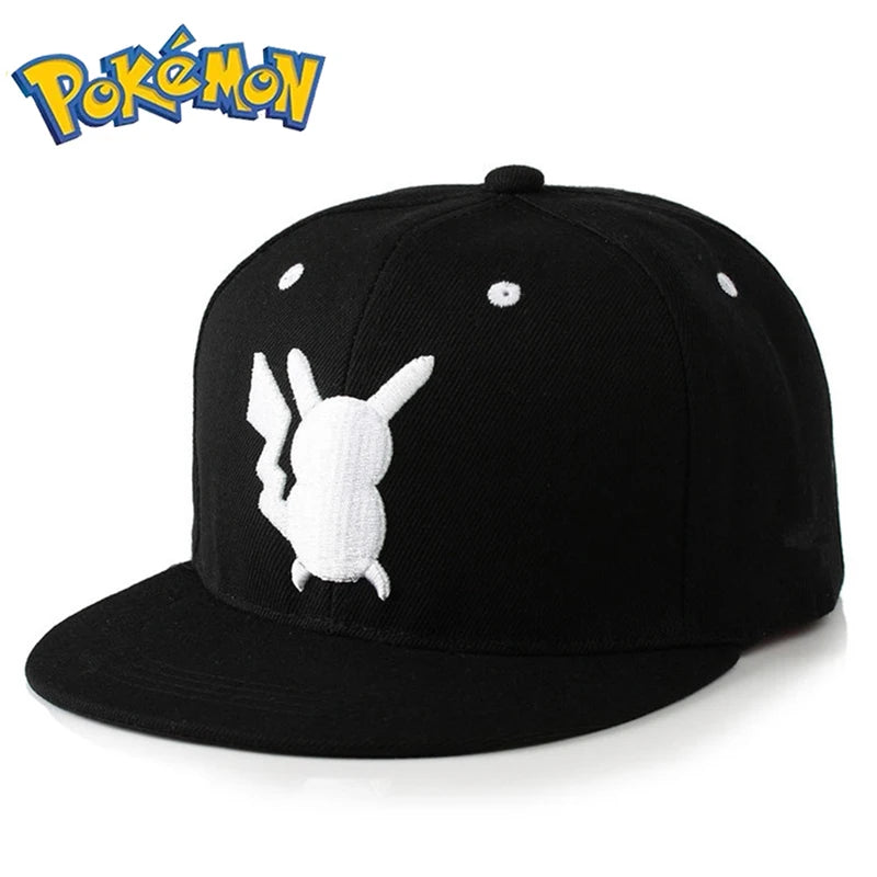 Pikachu baseball cap peaked cap cartoon anime character flat brim hip hop hat couple outdoor sports cap birthday gifts