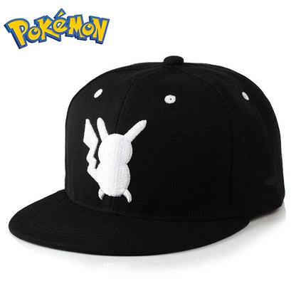 Pikachu baseball cap peaked cap cartoon anime character flat brim hip hop hat couple outdoor sports cap birthday gifts