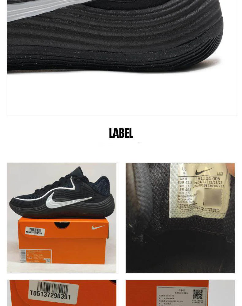 2026 New Nike Anti-Slip Basketball Sneakers IH1104-006 for Court Performance