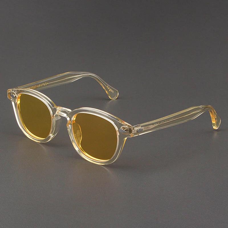 Polarized Sunglasses Men Women Johnny Depp Lemtosh Style Sun Glasses Retro Round Acetate Frame UV400 Lens Oculos