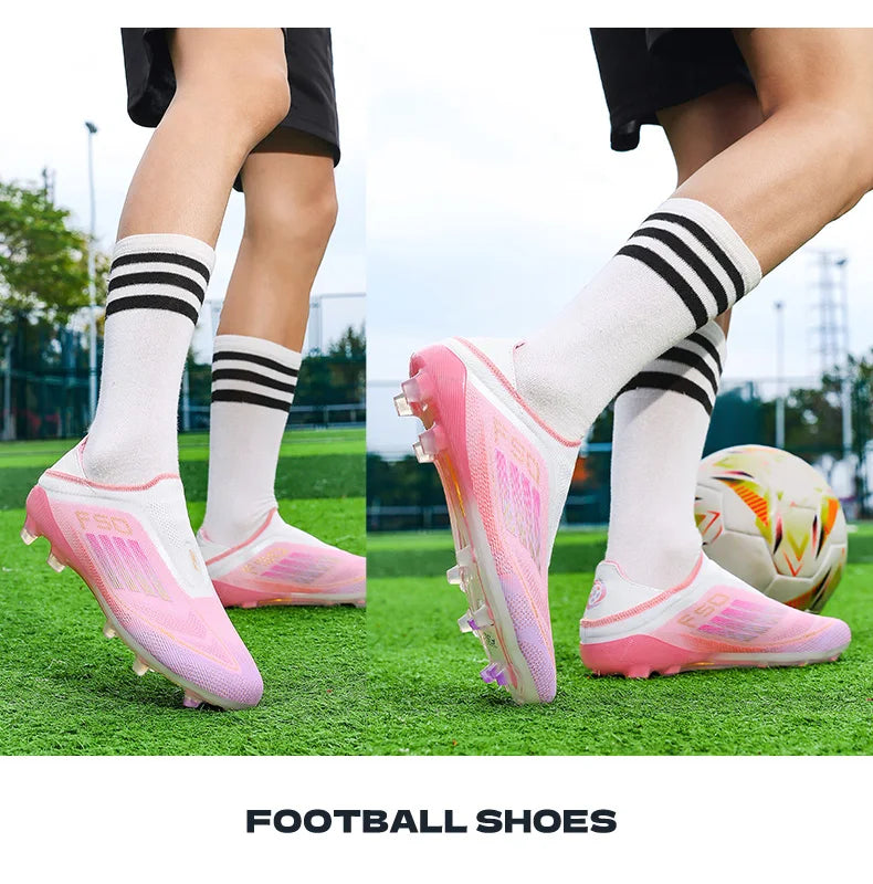 Neue Herren-Fußballschuhe für Kunstrasen – bequeme Fußballschuhe, Sport-FG-Rasenschuhe, Futsal, rutschfest, Outdoor, für Erwachsene, ultraleicht und rutschhemmend