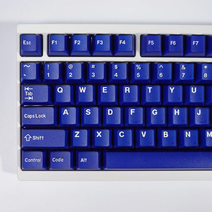 KBDiy 174 Keys PBT Cherry Profile Blue Jade Keycaps for Game Mechanical Keyboard Double Shot DIY for Aula F75 F87 F99 Key Caps