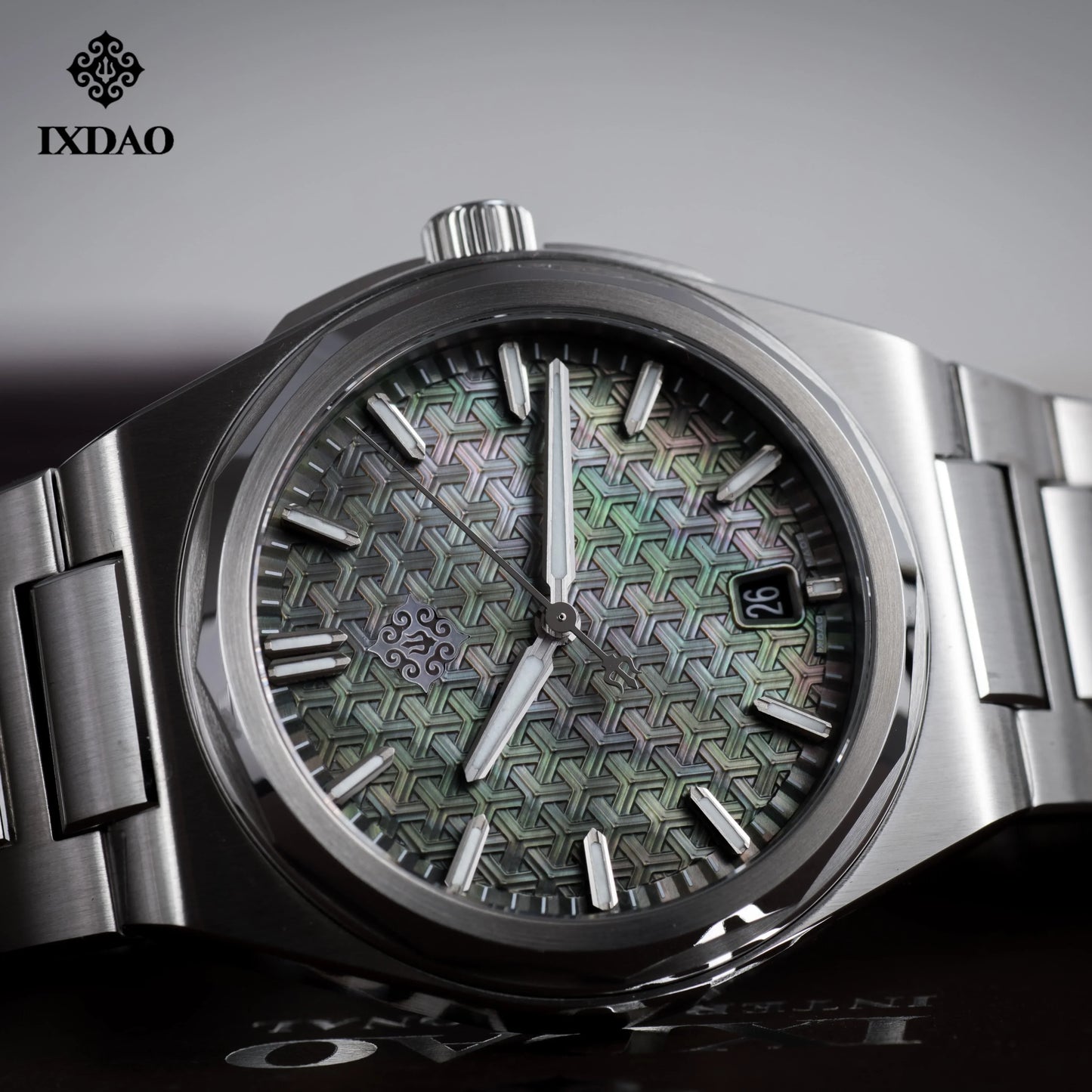 IX&DAO 2025 Neu 37mm Warrior Herren-Automatikuhr mit Miyota 9015 Uhrwerk, Saphirglas, Edelstahl, wasserdicht bis 10Bar, BGW