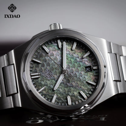 IX&DAO 2025 Neu 37mm Warrior Herren-Automatikuhr mit Miyota 9015 Uhrwerk, Saphirglas, Edelstahl, wasserdicht bis 10Bar, BGW
