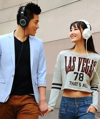 Casque audio professionnel Audio-Technica ATH-M50x, son Hi-Fi, design pliable, casque filaire supra-auriculaire