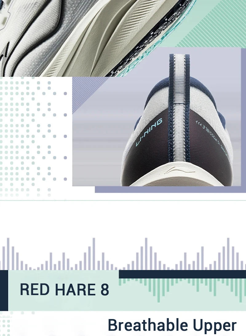 Pánske bežecké topánky Li-Ning RED HARE 8 Racing LIGHT FOAM ULTRA, reflexné odpružené stabilné topánky, ľahké tenisky LiNing ARPV001
