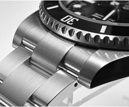 San Martin Watch New Upgraded Sub Men PT5000 ST2130 Automatic Diving Watches with Ceramic Bezel 200m Waterproof Sapphire SN0017G