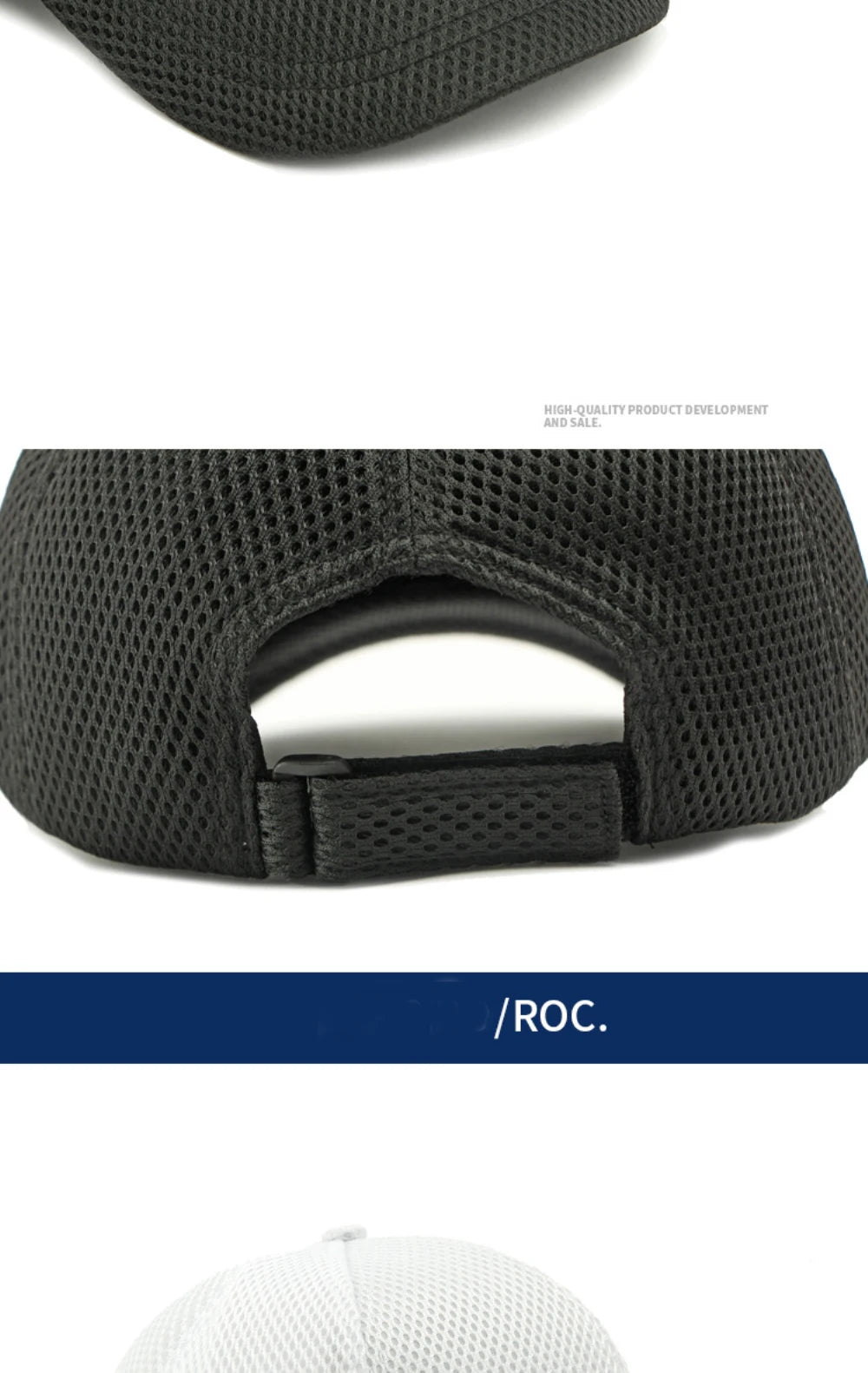 HT4828 Casquette de baseball à visière courte de 5 cm pour homme, 6 panneaux, en maille respirante, style « trucker », pour hommes et femmes, unie, à fermeture à pression