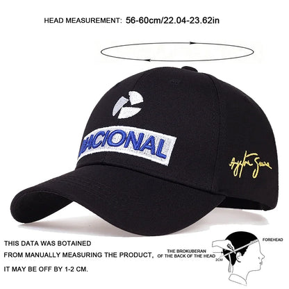 Unisex-Baseballcaps NACIONAL mit Buchstabenstickerei, verstellbare Outdoor-Freizeitmützen für Frühling und Herbst, Sonnenschutz-Sport- und Golfcaps