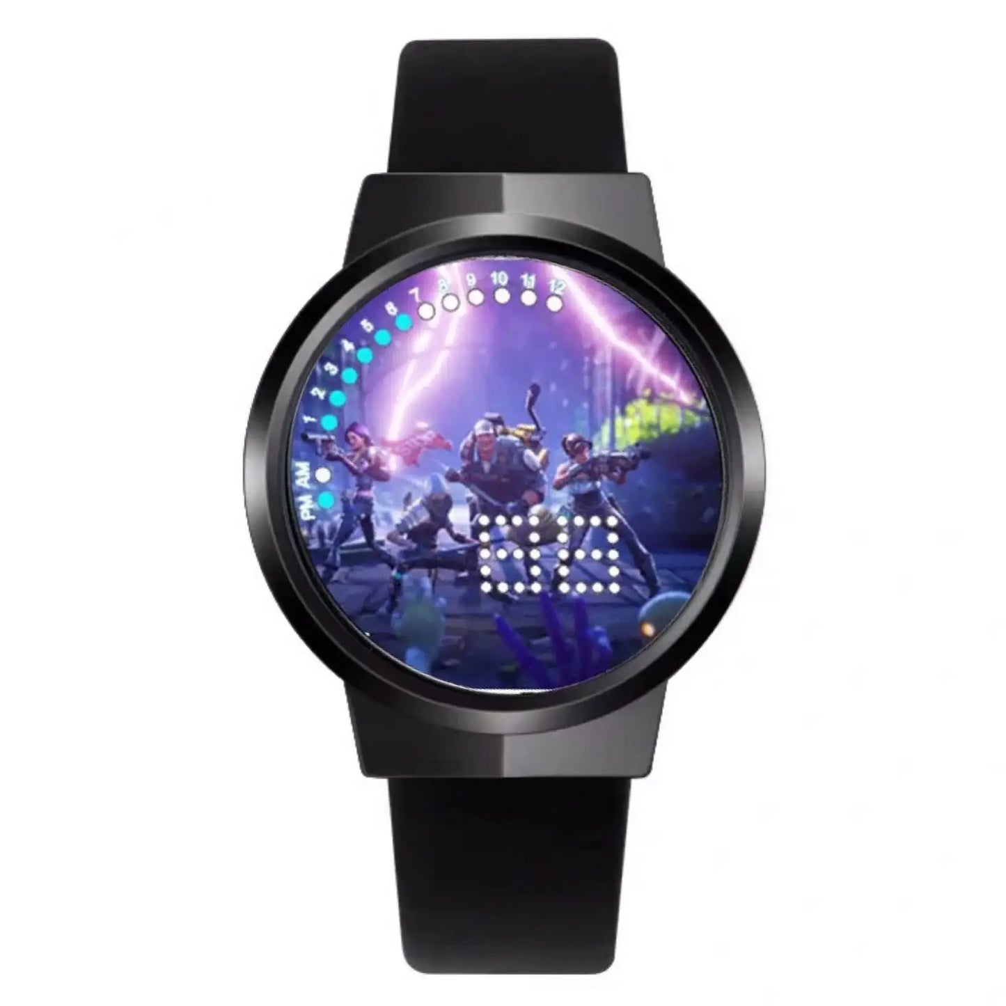 Ρολόι Fortnite Cute Fashion Cartoon Personalized Kawaii με φως νυκτός LED αφής, ηλεκτρονικό μαθητικό ρολόι, δώρο για φίλους