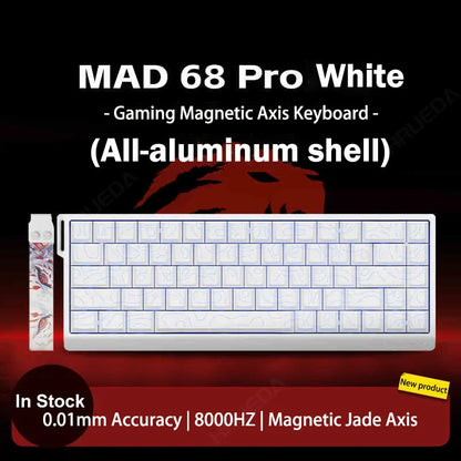 MADLIONS Mad 60he Mad60HE Mad 68HE Teclado mecánico para gaming personalizado con interruptor magnético, cableado, hot swap y tasa de sondeo de 8K