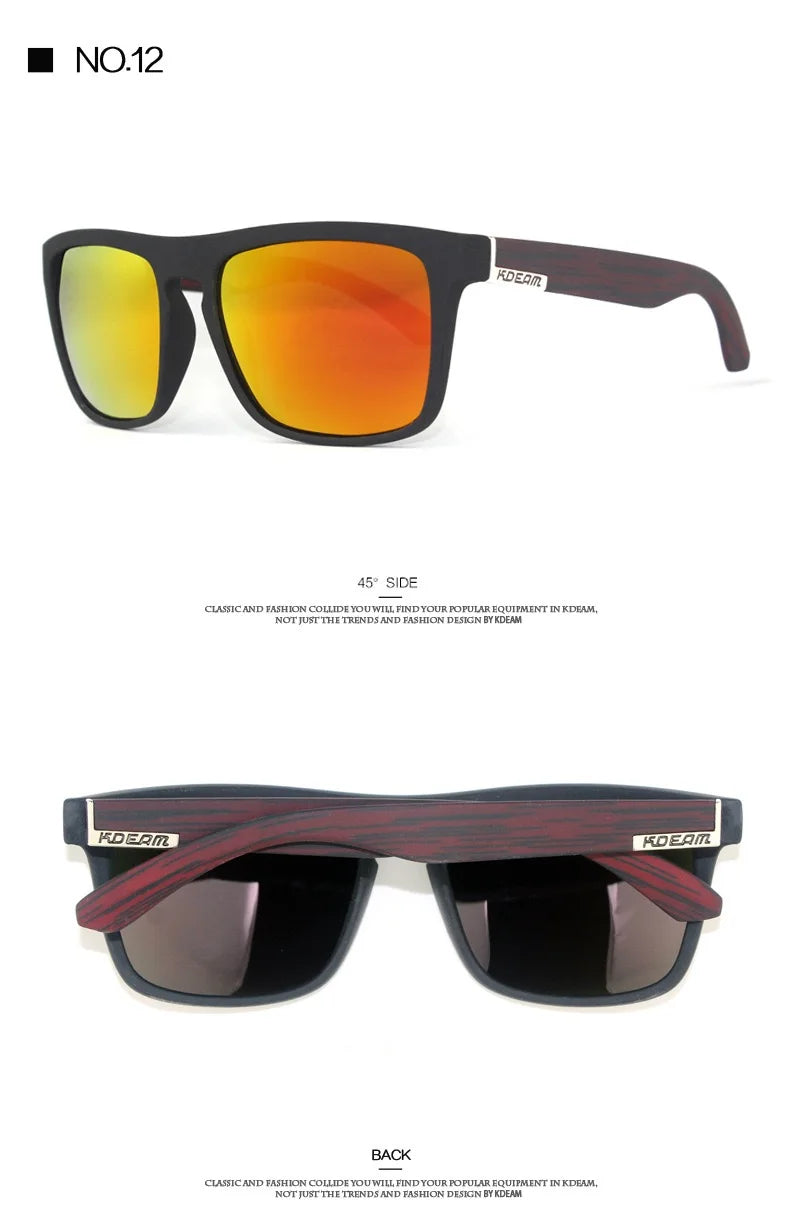 Outdoor Sport Square Myopia Lens Prescription Sunglasses Men Polarized Driving Anti-Glare Myopes Lunettes 0 -0.5 -0.75 To -6.0