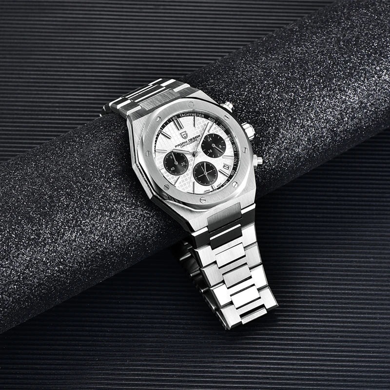 PAGANI DESIGN PD1707 Men's Quartz Watches 40MM Stainless Steel Sapphire Glass Top Brand Watch Gift for Men Reloj Hombre 2024 New