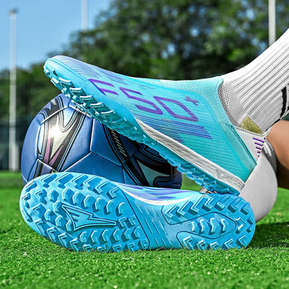 Chaussures de football pour hommes, crampons de football pour terrain en gazon, chaussures de sport pour entraînement, crampons de football antidérapants, crampons de football.
