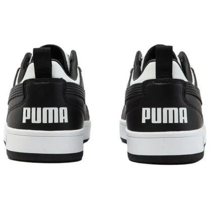 Baskets basses polyvalentes et confortables Puma Dribble, blanches et noires, 40032605