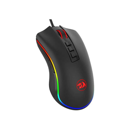 Mouse da gaming per PC Redragon M711 cablato, 7 pulsanti programmabili, RGB personalizzabile, 10,000 DPI, ergonomico