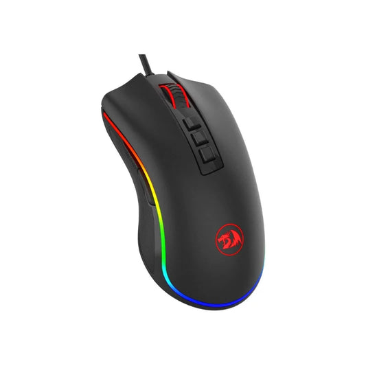 Žična gaming miška Redragon M711 za PC, 7 programabilnih gumbov, prilagodljiva RGB-osvetlitev, 10,000 DPI, ergonomska miška
