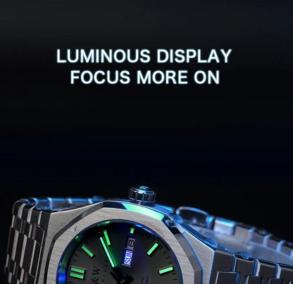 CARNIVAL Mens Mechanical Watch Brand Luxury Sapphire NH36 Movement Automatic Wrist Watches 50m Waterproof for Men Reloj Hombre