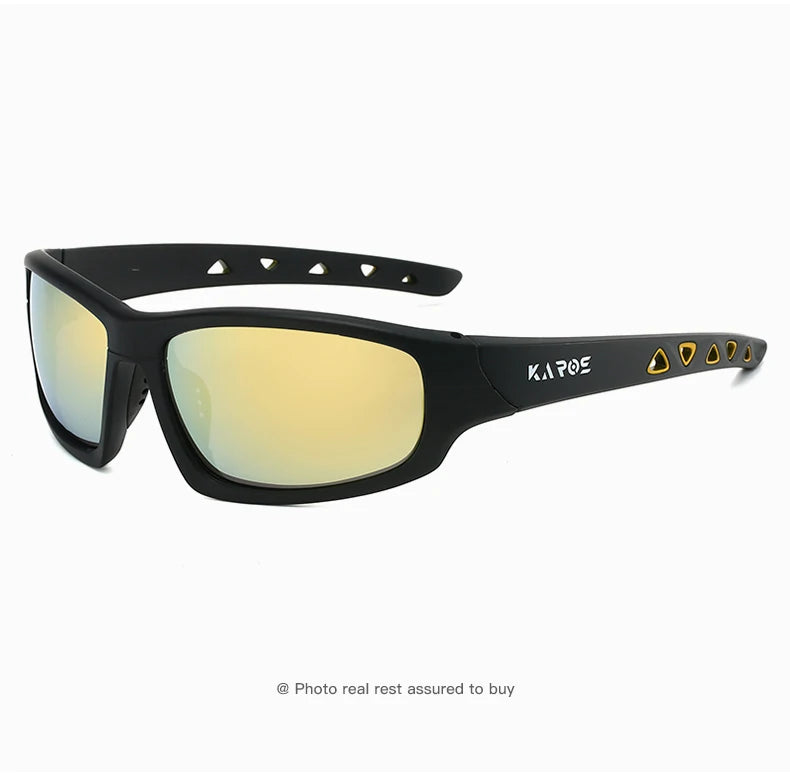 KAROS HD Polarized Anti-UV Sports Sunglasses Men Women Hiking Cycling Goggles with Complete Packaging Set YZ2029