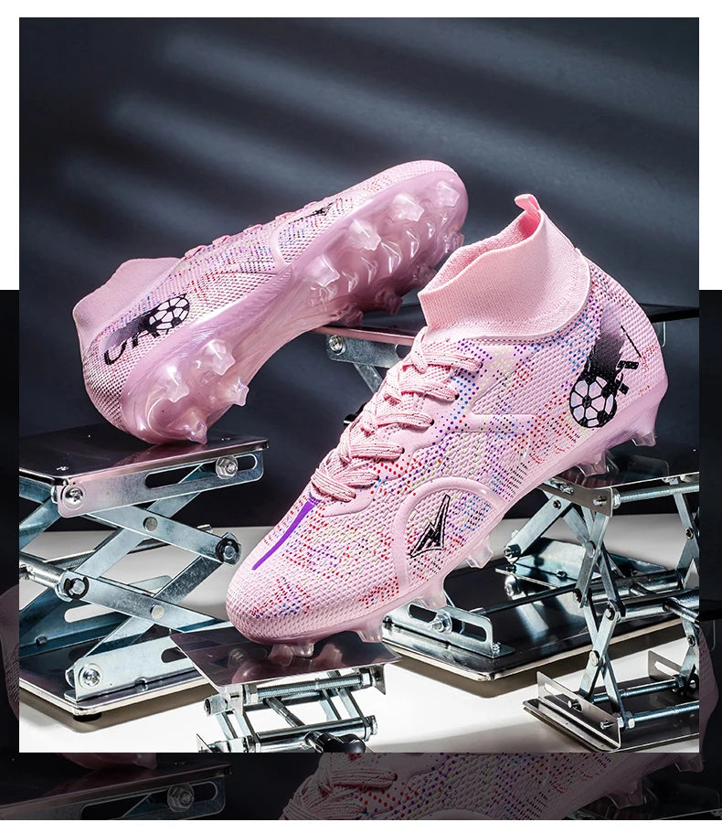 Nieuwe voetbalschoenen voor heren, ademende trainingsschoenen met noppen voor gras, lange spikes voor wedstrijden, indoor sneakers, ultralicht, dropshipping
