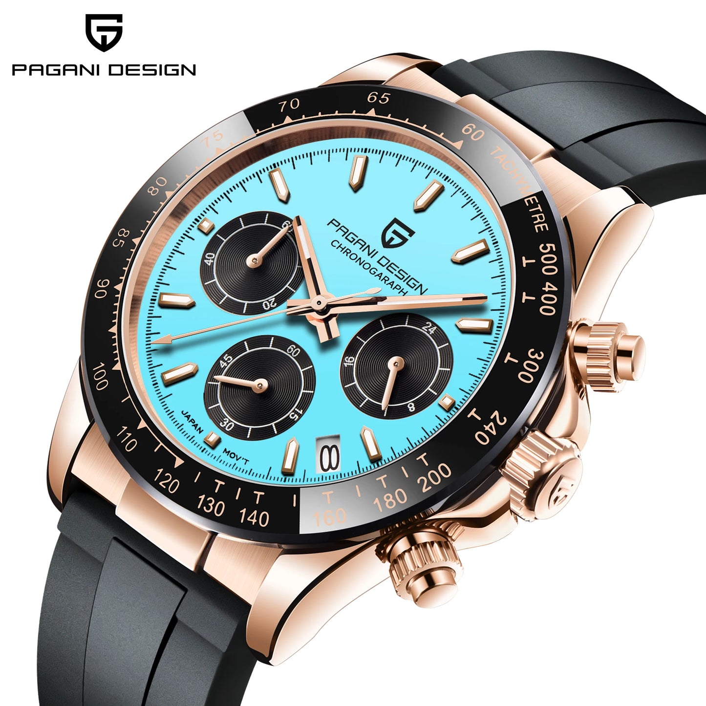 2026 New PAGANI DESIGN PD-1664 Meteorite Dial Fashion Men Quartz Wristwatches 100M Sapphire Glass Chronograph relogio masculino