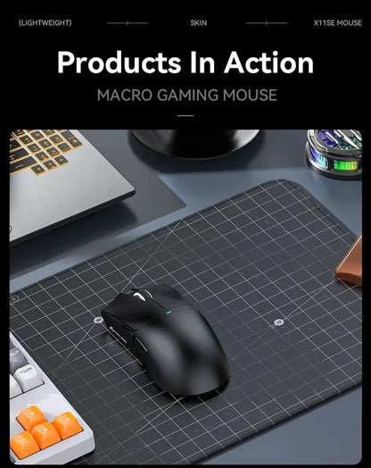 ATTACK SHARK X11SE ultraleichte kabellose Gaming-Maus, 20Millionen Klicks Lebensdauer, PAW3311 Gaming, 22KDPI, 400IPS, 40G, 1KHz, 65 Stunden, 30mAH