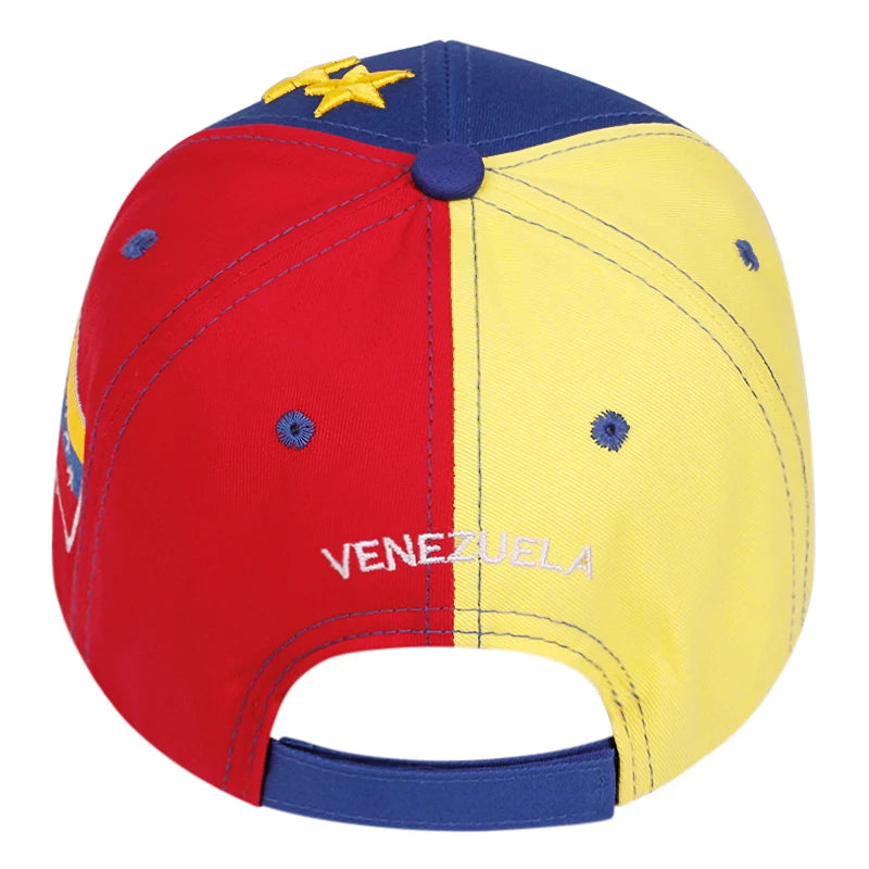 Venezuela flag embroidery baseball cap High quality 5-star outdoor hats women men caps