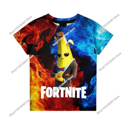 Fortnite T Shirt Men Shoot Game Battle Hero Tshirt Victory Royale Clothing Young Children T-shirts for Boys Girls of 2-14 Years