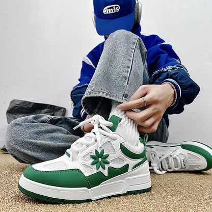 Modne męskie buty streetwear i skateboardowe, luksusowe sneakersy treningowe z oddychającej siateczki, casualowe tenisówki męskie