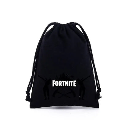 Fortnite Jungen Mädchen Kordelzugbeutel mit Cartoon- und Anime-Print, große Aufbewahrungstasche, Tragetasche, Handtasche, neues süßes Geburtstagsgeschenk